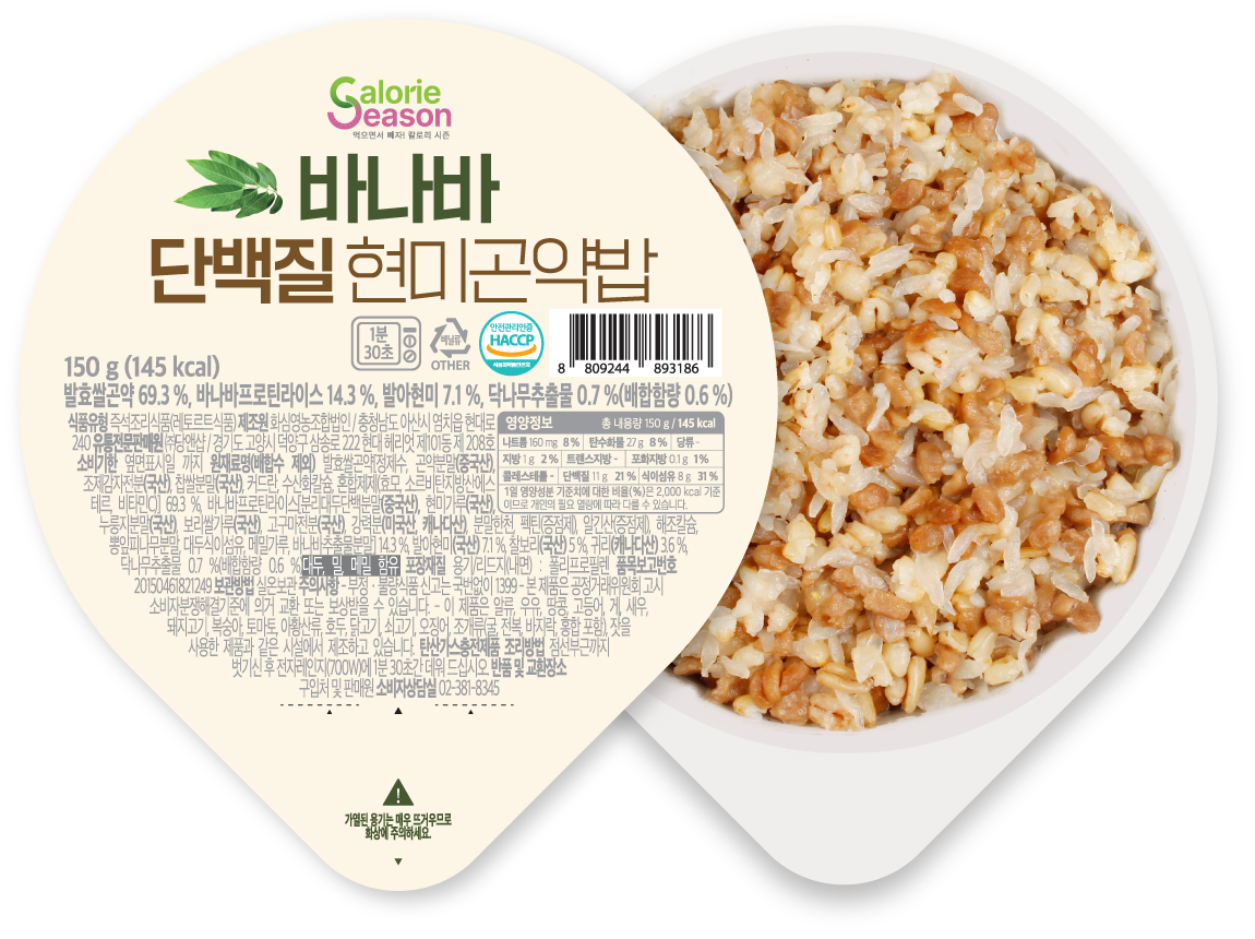 바나바단백질현미곤약밥 150g X 10개입